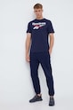 Reebok tricou din bumbac 100071176 bleumarin AW23