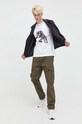 Хлопковая футболка HUGO 50498196 белый AW23