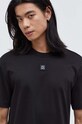 HUGO t-shirt bawełniany czarny 50496386