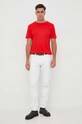 Бавовняна футболка lounge Tommy Hilfiger UM0UM02916 червоний AW24