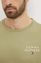 zielony Tommy Hilfiger t-shirt lounge bawełniany