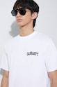Βαμβακερό μπλουζάκι Carhartt WIP I028991.00AXX λευκό AA00