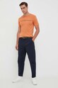 Calvin Klein Jeans tricou din bumbac J30J322344 portocaliu SS24