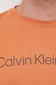 Хлопковая футболка Calvin Klein Jeans J30J322344 оранжевый