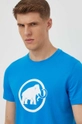 niebieski Mammut t-shirt sportowy Core