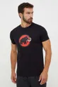 črna Športna kratka majica Mammut Core Moški