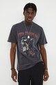 The Kooples pamut póló fekete HTSC27038K