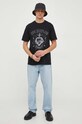 The Kooples t-shirt bawełniany HTSC27063K czarny AW23