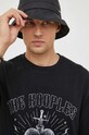 The Kooples t-shirt bawełniany czarny HTSC27063K