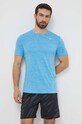 Mizuno t-shirt do biegania Impulse Core niebieski J2GAA519