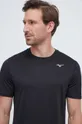 μαύρο Μπλουζάκι για τρέξιμο Mizuno Impulse