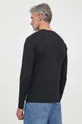 Βαμβακερή μπλούζα με μακριά μανίκια Gant μαύρο