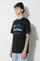Βαμβακερό μπλουζάκι Billionaire Boys Club μαύρο B23249