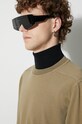 Хлопковая футболка Rick Owens DU02C5274.RIG зелёный