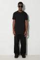 Βαμβακερό μπλουζάκι Rick Owens μαύρο