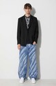 Marcelo Burlon t-shirt in cotone Snake Wings CMAA018C99JER0031001 nero AW23