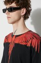 Marcelo Burlon tricou din bumbac Icon Wings CMAA018F23JER0011025 negru