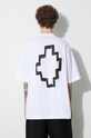 Îmbrăcăminte Marcelo Burlon tricou din bumbac Tempera Cross CMAA054C99JER0010110 alb