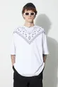 λευκό Βαμβακερό μπλουζάκι Marcelo Burlon Bandana
