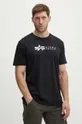 Βαμβακερό μπλουζάκι Alpha Industries 2-pack λευκό