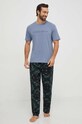 Calvin Klein Underwear t-shirt lounge 000NM2501E niebieski SS24