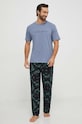 Calvin Klein Underwear tricou lounge 000NM2501E albastru SS24