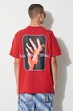 Clothing KSUBI cotton t-shirt MPF23TE002 red