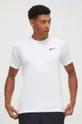 Kratka majica za vadbo Nike bela