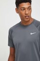 Nike t-shirt treningowy regular szary NESSA586