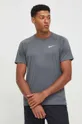 Tréningové tričko Nike sivá