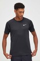 Nike t-shirt treningowy regular czarny NESSA586
