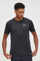 μαύρο Μπλουζάκι προπόνησης Nike Ανδρικά