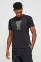 črna Kratka majica za vadbo Nike Moški