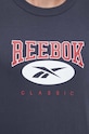 Βαμβακερό μπλουζάκι Reebok Classic 100036721 σκούρο μπλε