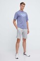 Bavlněné tričko Reebok Classic 100035513 modrá AW23