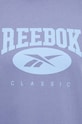 Bavlněné tričko Reebok Classic 100035513 modrá