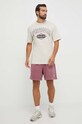 Bavlnené tričko Reebok Classic 100036811 béžová AW23