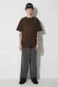 A-COLD-WALL* t-shirt bawełniany SHIRAGA T-SHIRT brązowy