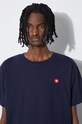 Wood Wood t-shirt bawełniany 10005710.2222 granatowy