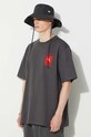 Wood Wood cotton t-shirt Haider heaven t-shirt gray 12335702.2507