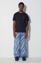 C.P. Company t-shirt bawełniany 30/1 JERSEY GOGGLE PRINT T-SHIRT 15CMTS044A005100W granatowy AW23