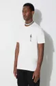 beige C.P. Company cotton t-shirt MERCERIZED JERSEY 30/2 TWISTED BRITISH SAILOR T-SHIRT