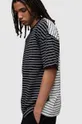 Хлопковая футболка AllSaints RICKY SS CREW чёрный