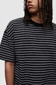 AllSaints t-shirt bawełniany RICKY SS CREW czarny MD020Z