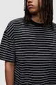 czarny AllSaints t-shirt bawełniany RICKY SS CREW