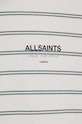 Bavlnené tričko AllSaints UNDERGROUND STRIPE S MG020Z béžová