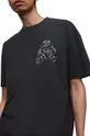 Βαμβακερό μπλουζάκι AllSaints BEAST SS CREW μαύρο