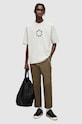 Памучна тениска AllSaints TIERRA SS CREW MG294Y сив