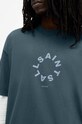 AllSaints t-shirt bawełniany TIERRA SS CREW MG294Y granatowy SS24