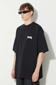 Marcelo Burlon t-shirt bawełniany Disco God czarny CMAA054F23JER0091001